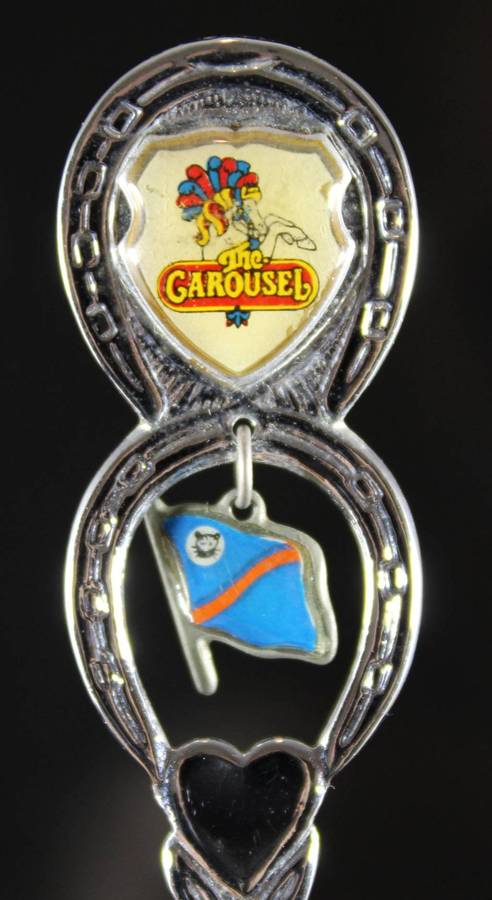 Souvenir tea spoon - The Carousel - Bophuthatswana flag