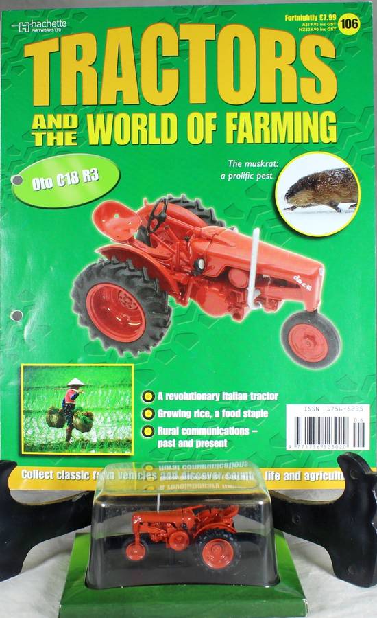 Collectible tractor & info sheet - Oto C18 R3