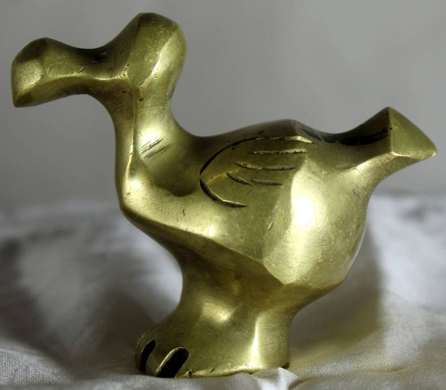 Small brass dodo