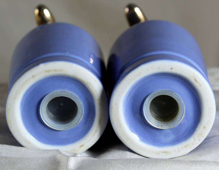 Vintage ceramic novelty seltzer bottles salt & pepper