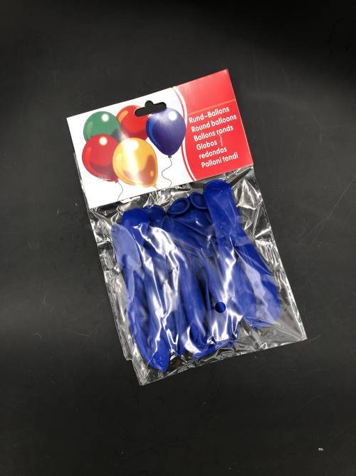 10 pcs pure color balloons 2.5g 25cm blue