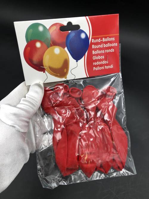 10 pcs pure color balloons 2.5g 25cm red