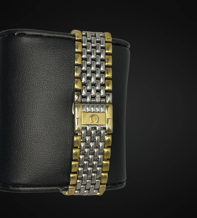 Omega DeVille Quartz 33mm Men's Gold Dial Swiss Made Vintage Watch - Working