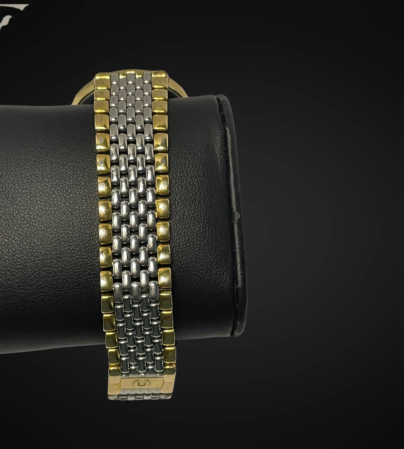 Omega DeVille Quartz 33mm Men's Gold Dial Swiss Made Vintage Watch - Working