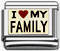 Wholesale Italian charms - I Love my Family