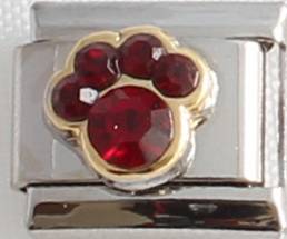 **Christmas Special** Italian charms - Paw Birthstone January (Fits Nomination)