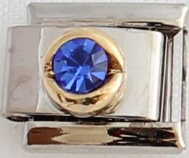 **Christmas Special** Italian charms - Round Birthstone September (Fits Nomination)