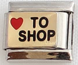 *SPECIAL* Italian charms - Love to Shop (Fits Nomination)