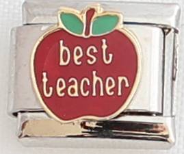 Italian charms (Fits Nomination) - Best Teacher
