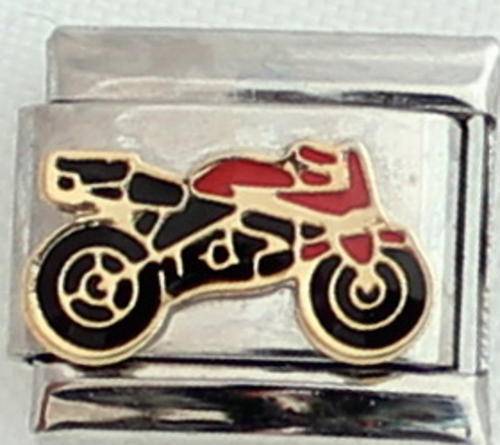 **Christmas Special** Italian charms - Motorbike (Fits Nomination)