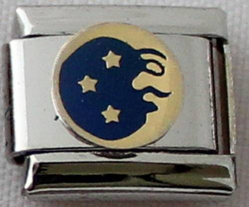 Italian charms (Fits Nomination) - Moon and Stars