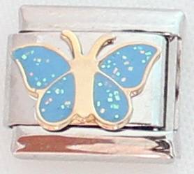 Italian charms (Fits Nomination) - Blue Butterfly