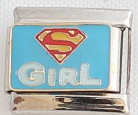 *CHRISTMAS SPECIAL* -Italian charms - Super Girl (Fits Nomination)