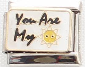 **June Special - Italian charms - You are my sunshine (Fits Nomination)