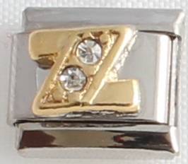 *Easter Special* - Italian charms - CZ Letter Z (Fits Nomination)