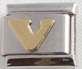 *SPECIAL* Italian charms - Letter V (Fits Nomination)