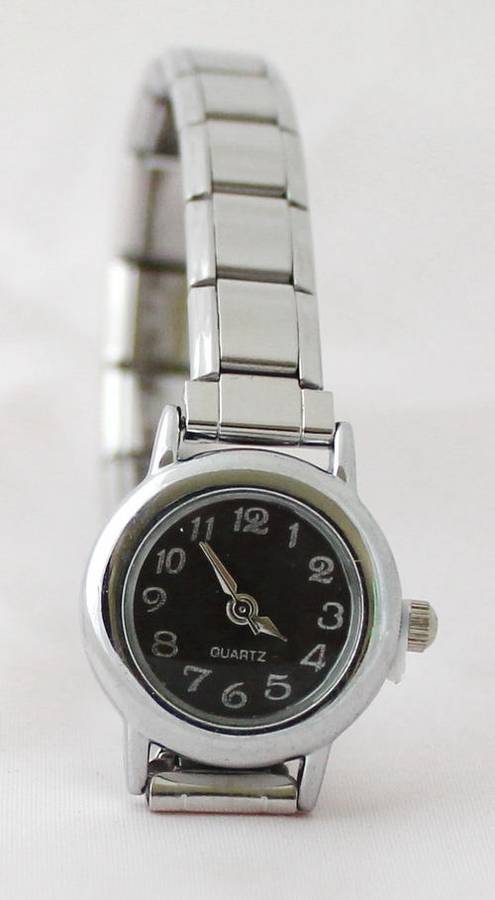 Italian charms (Fits Nomination) - Black Watch with Bracelet