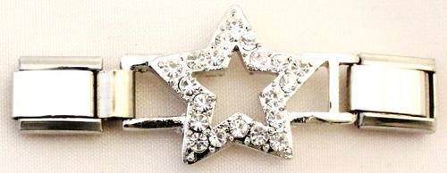 Italian charm bracelet & CZ Star Connector
