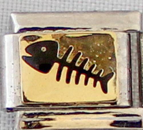 ***SALE*** Italian charms - Fishbone (Fits Nomination)