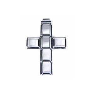 Italian charms (Fits Nomination) - Cross pendant with chain
