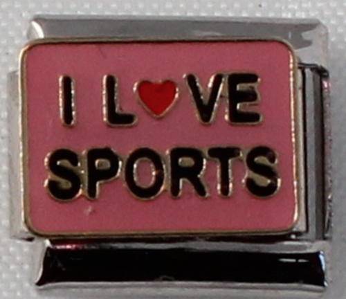 **June Special - Italian charms - I love Sports (Fits Nomination)