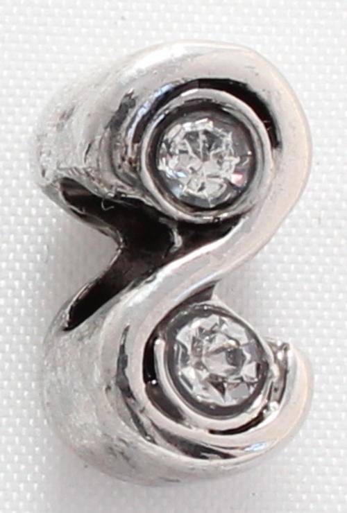 New Pandora style/European Swirl Metal Charm