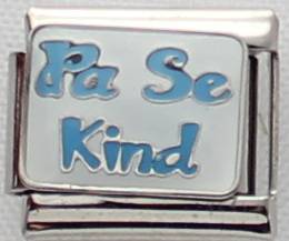 *CHRISTMAS SPECIAL* -Italian charms - Pa se Kind (Blue) (Fits Nomination)