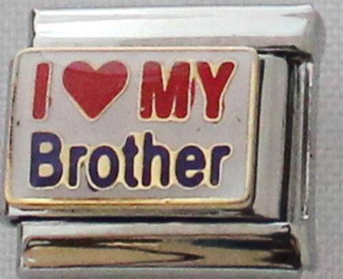 **Christmas Special** Italian charms - I Love My Brother (Fits Nomination)