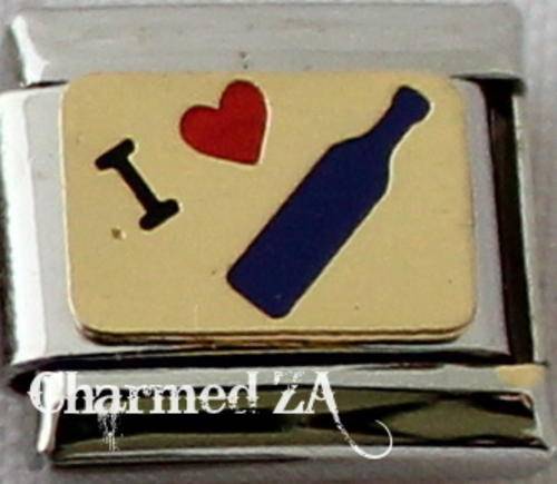Italian charms - I Love Wine (Fits Nomination)