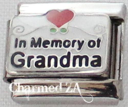 *Christmas Special* Italian charms - In Memory of Grandma (Fits Nomination)
