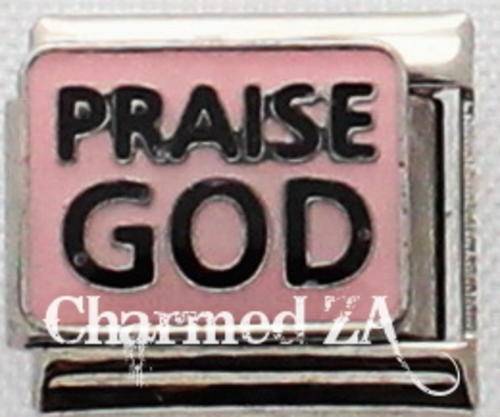 Italian charms - Praise God (Fits Nomination)
