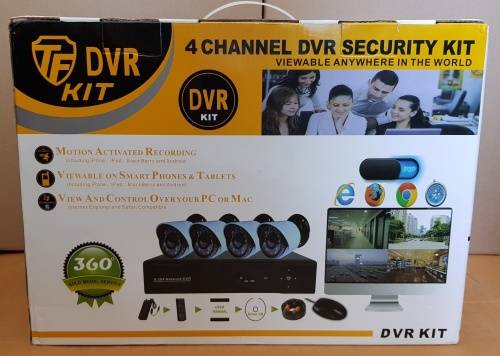 4 Channel DVT Security Kit - MONITOR everything from your Smart Phone!