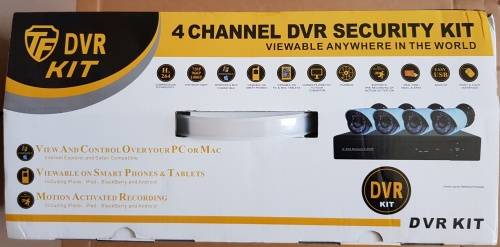 4 Channel DVT Security Kit - MONITOR everything from your Smart Phone!
