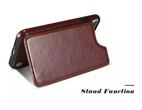 Multi Card Leather Wallet Phone Case