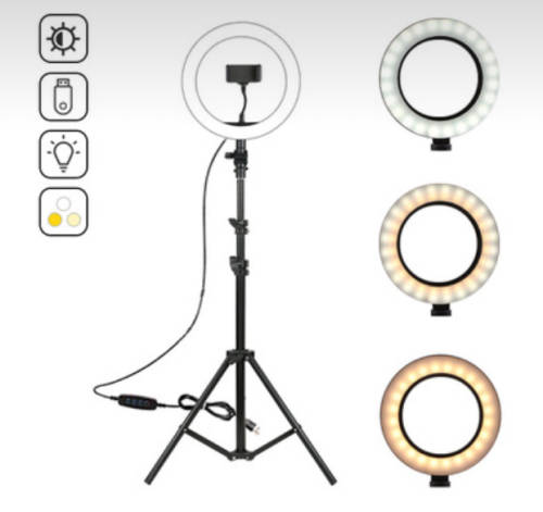12" Ring Fill Live Light + 1,6m tripod stand