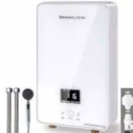 Tankless Water Heater with Shower