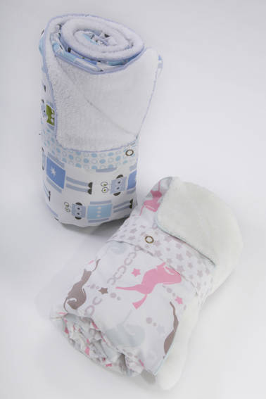 BabyBliss Carousel Fleece Blanket