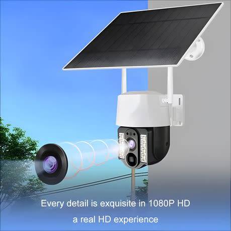 Solar Power Outdoor Intelligent Camera - 4G Sim Card Supported