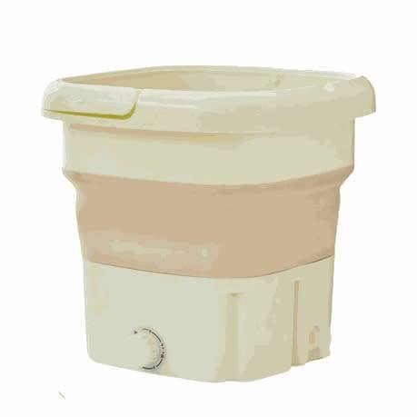 Semi-automatic washing machine, portable and foldable, - White