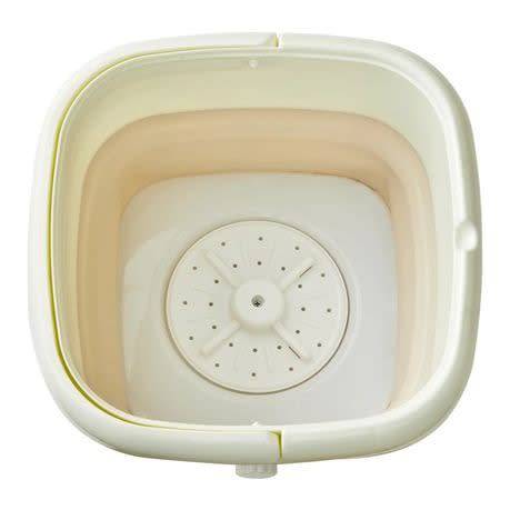 Semi-automatic washing machine, portable and foldable, - White