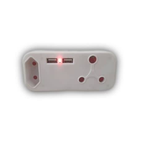 2 X Plug Socket, Power Strip with Usb, Universal Travel Adaptor