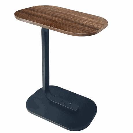 Small Oval C Shaped Coffee Table - Side Table - Bedside Sofa Side Stand Table