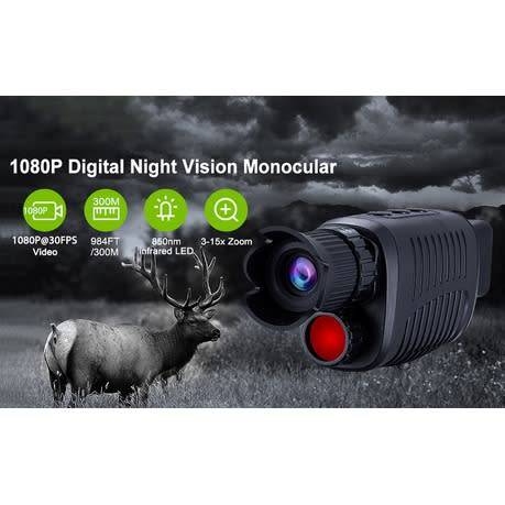 Night Vision Monocular,1080p Full R7 Digital Monocular Telescope Hiking