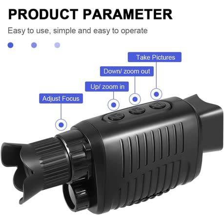 Night Vision Monocular,1080p Full R7 Digital Monocular Telescope Hiking