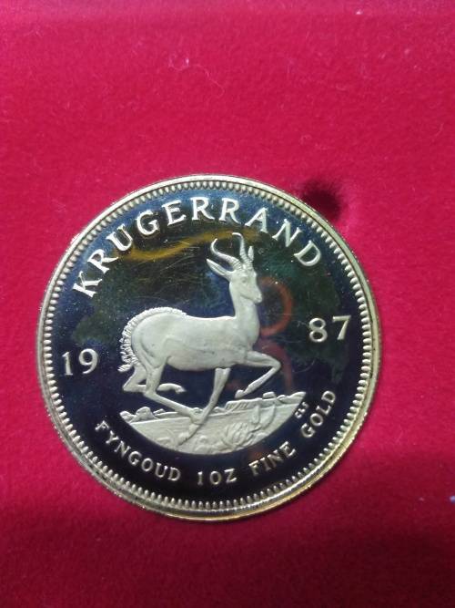 1987 Proof Krugerrand 1 Ounce with box