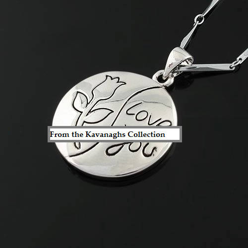 Kavanaghs - I Love You Pendant and Necklace