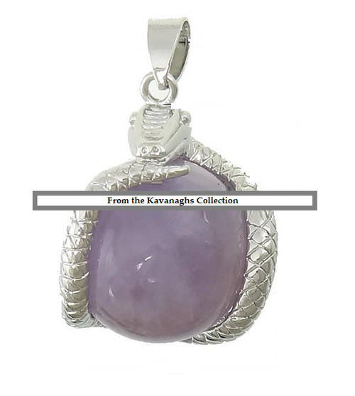 From the Kavanaghs Collection - Amethyst Snake Pendant