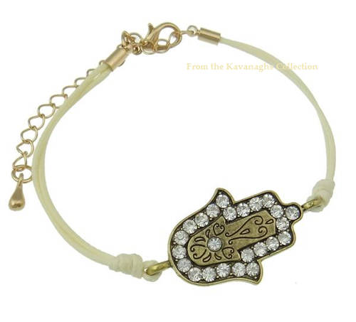 From the Kavanaghs Collection - Ivory Colour Hamsa Bracelet