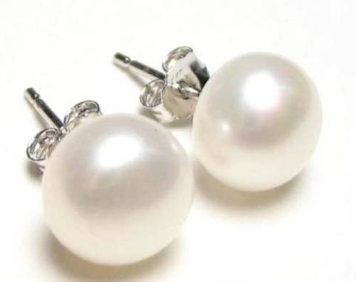 Lovely White Cultured Freshwater Pearl Earrings