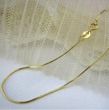 Lovely 925 Sterling Silver 18 inch Gold Plated Over 925 Silver Chain